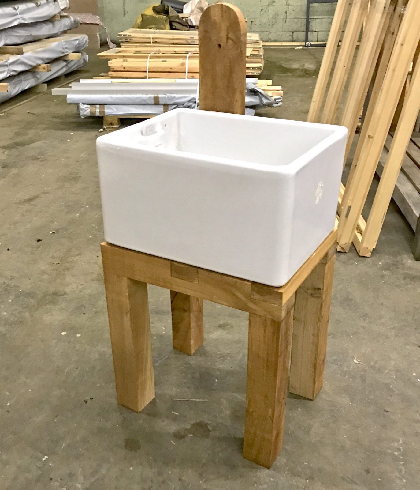 Oak Belfast Sink Support